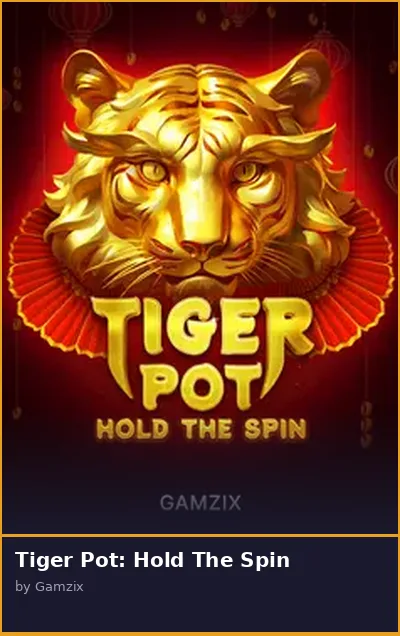 Tiger Pot  Hold The Spin