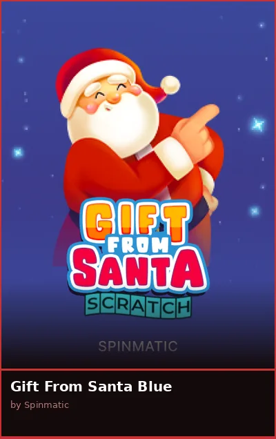 Gift From Santa Blue